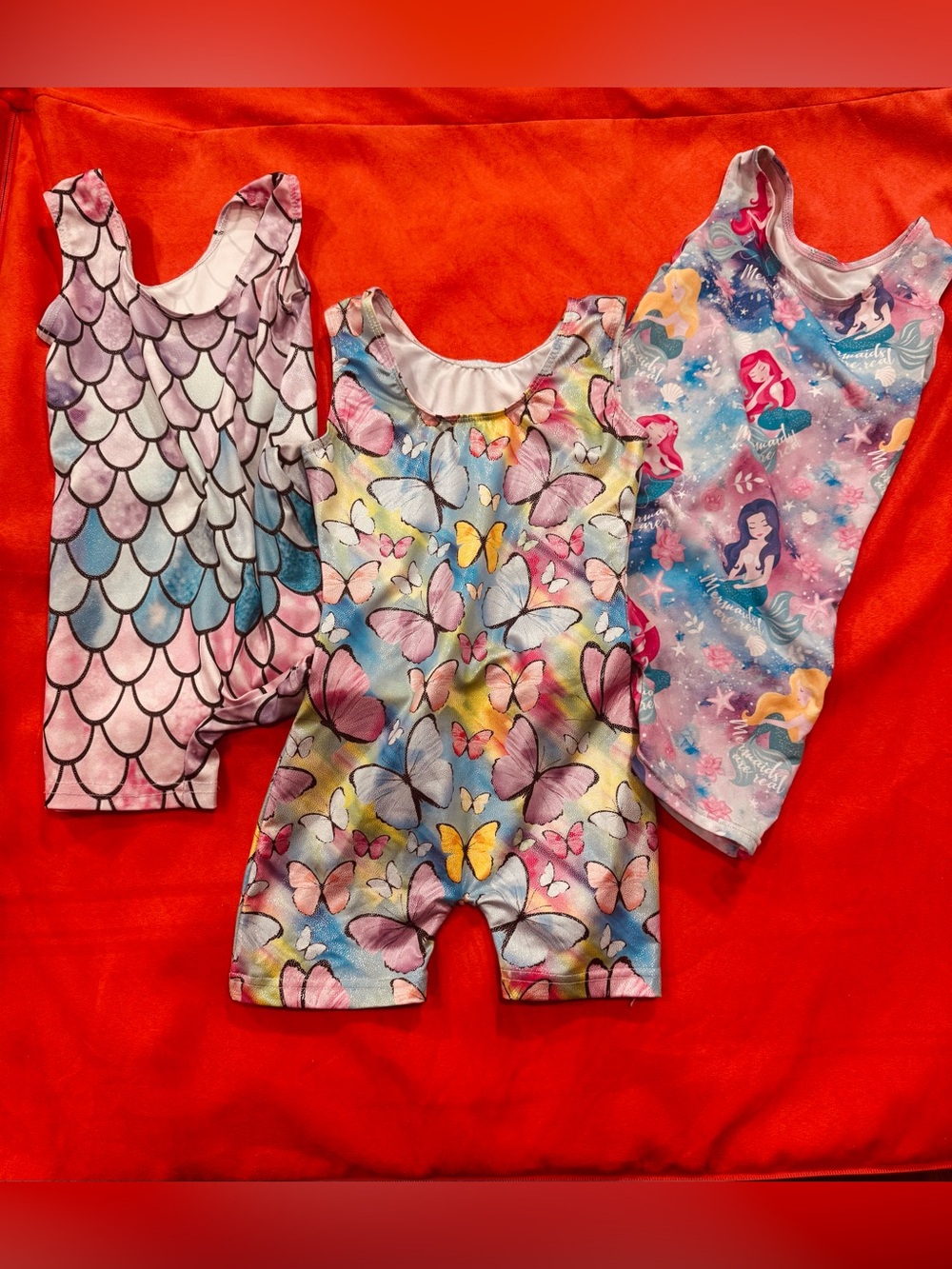 Girls' Colorful Butterfly Romper - Multicolor